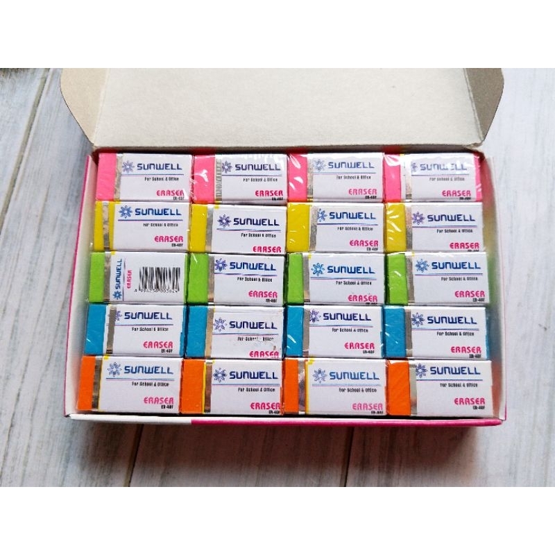 

(40PC) PENGHAPUS SUNWELL ER-40F WARNA-WARNI