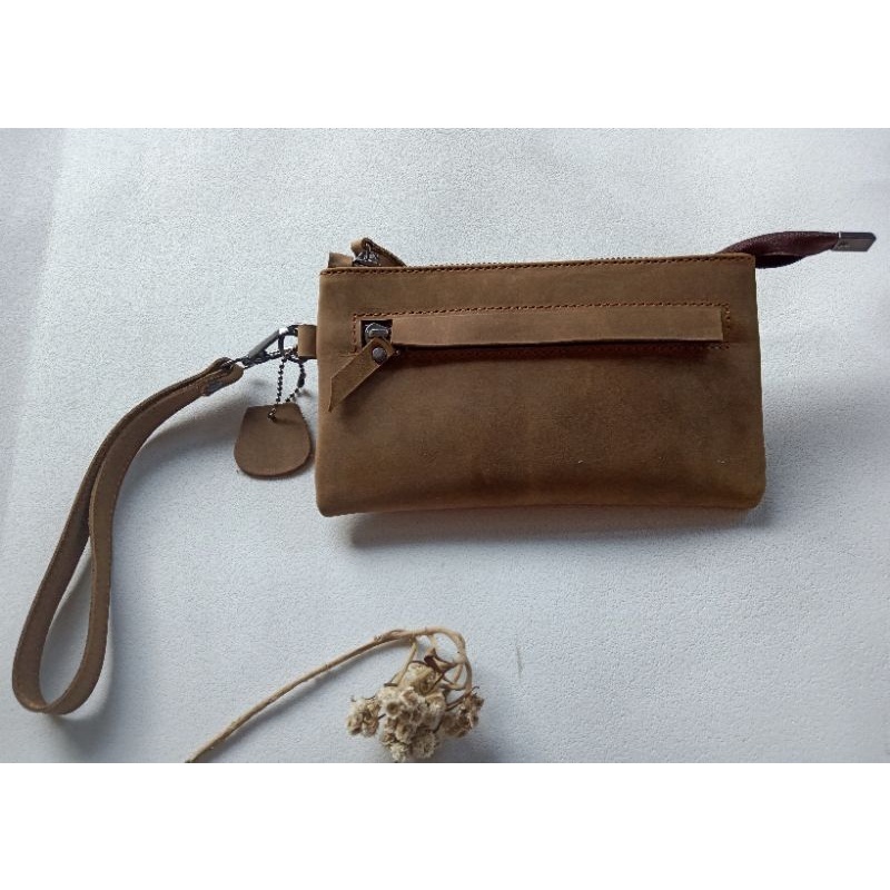 Dompet kulit asli -dompet hp -dompet panjang -dompet kulit crazy horse