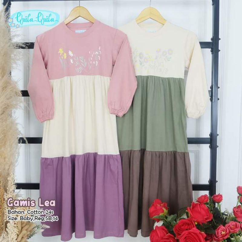 KOREAN STYLE Gamis Daily Anak Perempuan/ Gamis Anak 6-15 tahun/ Gamis Daily