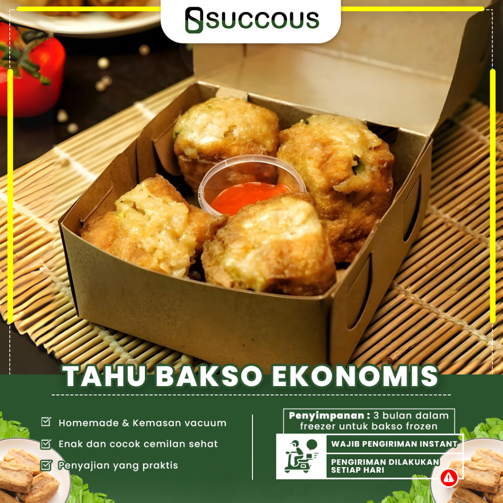 

Tahu Bakso Succous Frozen Food Homemade Isi 4 Pcs Ekonomis Mudah Disajikan Halal