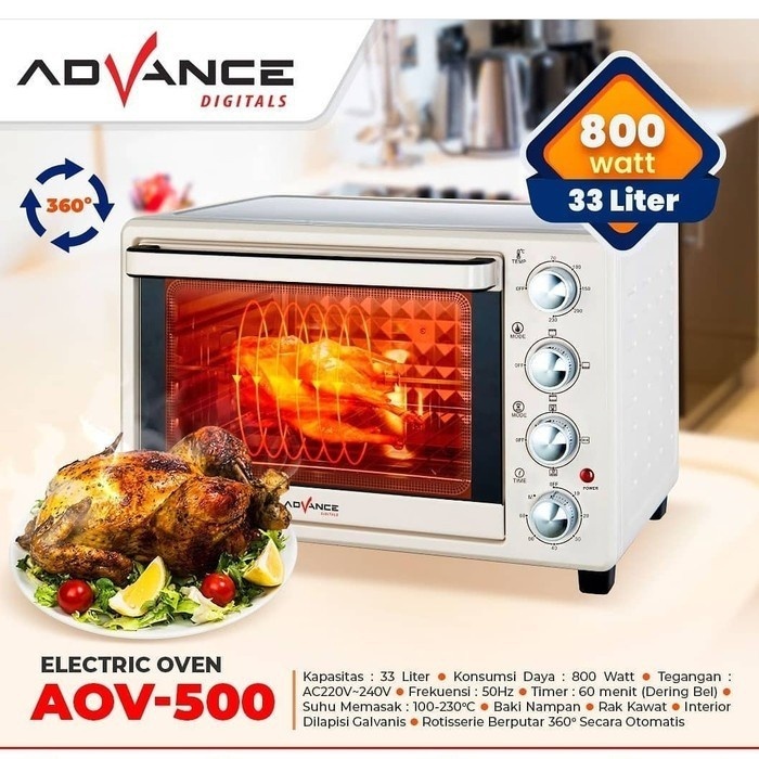 Oven Listrik Advance AOV-500 Electric Oven
