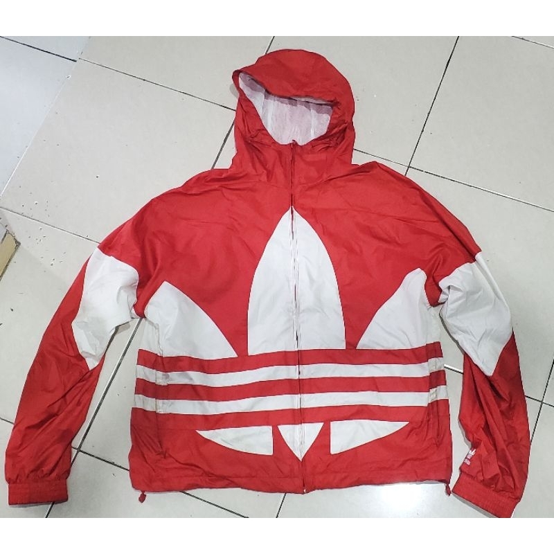 jacket hoodie adidas big logo original large