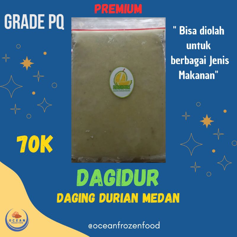 

DAGING DURIAN GRADE PQ DURIAN PREMIUM KEMASAN 1KG 100% PURE DURIAN