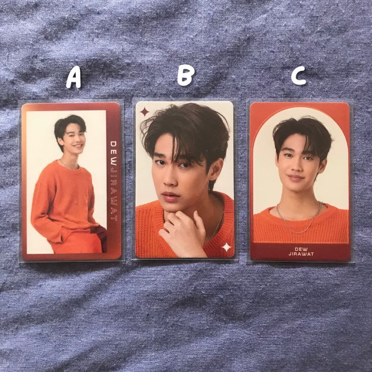 [ready stock] pc dew jirawat supercolor sc series photocard set dewjsu gmmtv close up