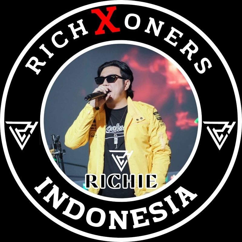 

Stiker vinyl tempel X oners indonesia ukuran bulat 20x20cm