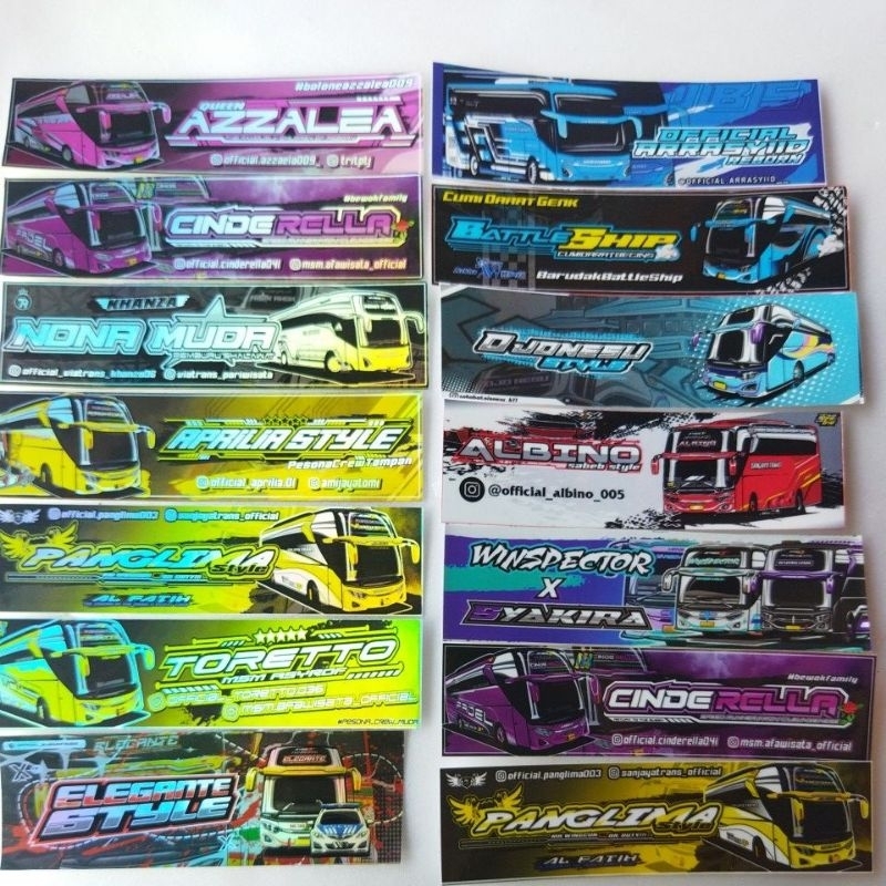 

Stiker bus basuri 1 pcs anti air