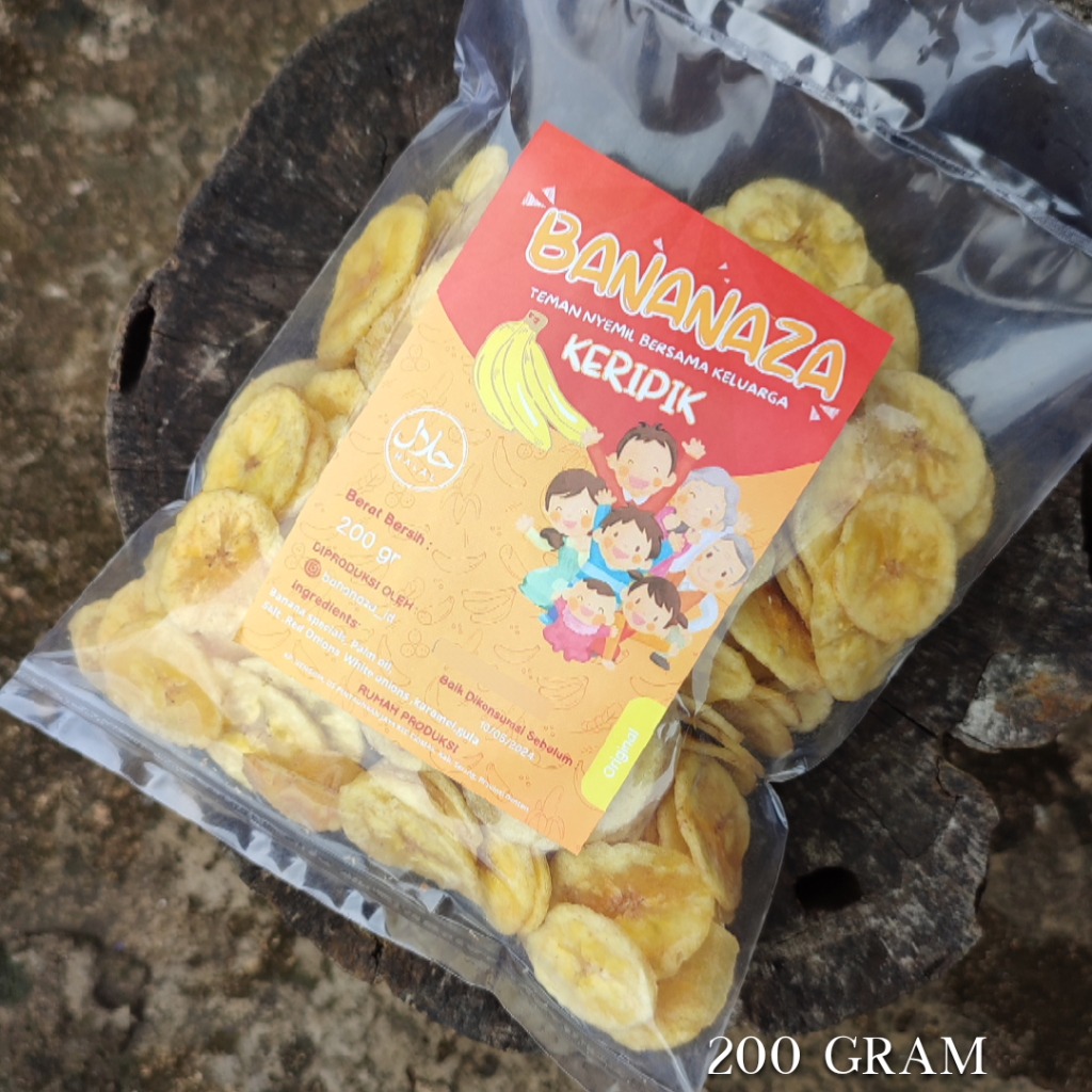 

Bananaza Keripik pisang gurih original 200gram