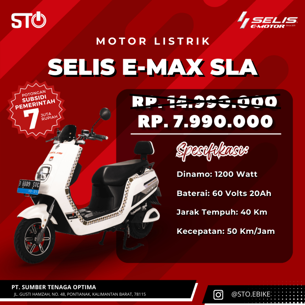 Motor Listrik SELIS E-Max SLA