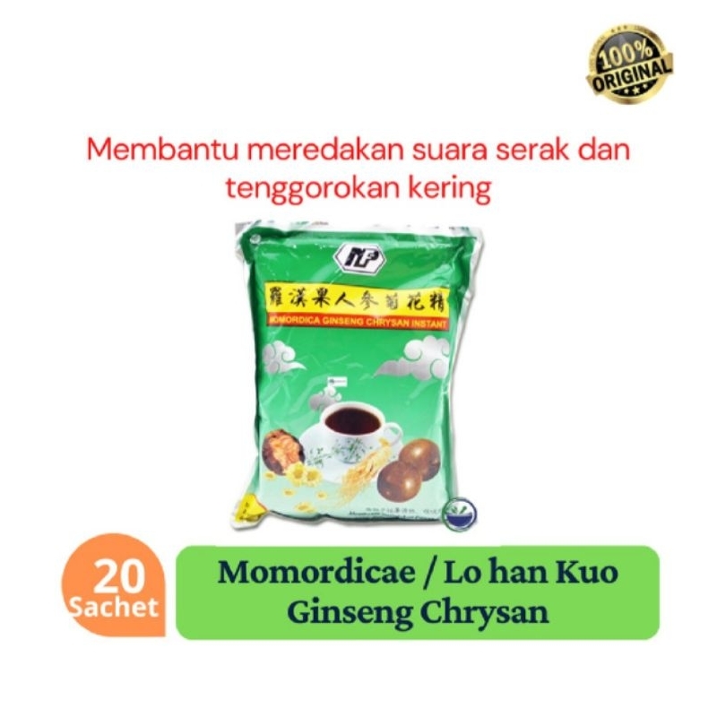 

Momordica / Lohankuo Ginseng Chrysan Instant kemasan sachet 20