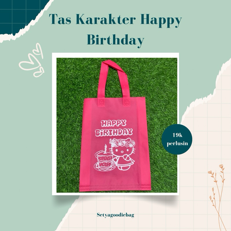 

Tas Karakter Souvenir Happy Birthday 25x35cm
