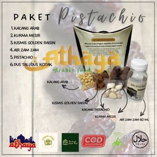 

Paket Oleh-oleh Haji dan Umroh/ Air Zam Zam/ Kurma/ Kismis/ Kacang Arab/ Kacang Pistacio/ Dus Jinjing