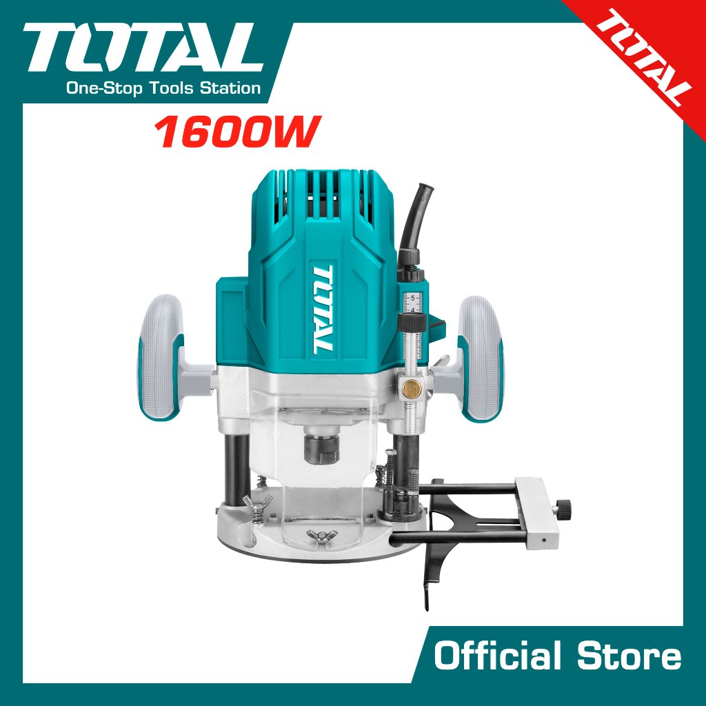 Mesin Profil Kayu/Electric wood router 1600W TOTAL TR111216
