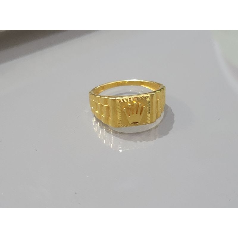 cincin pria model branded hadiah mewah emas asli kadar 875