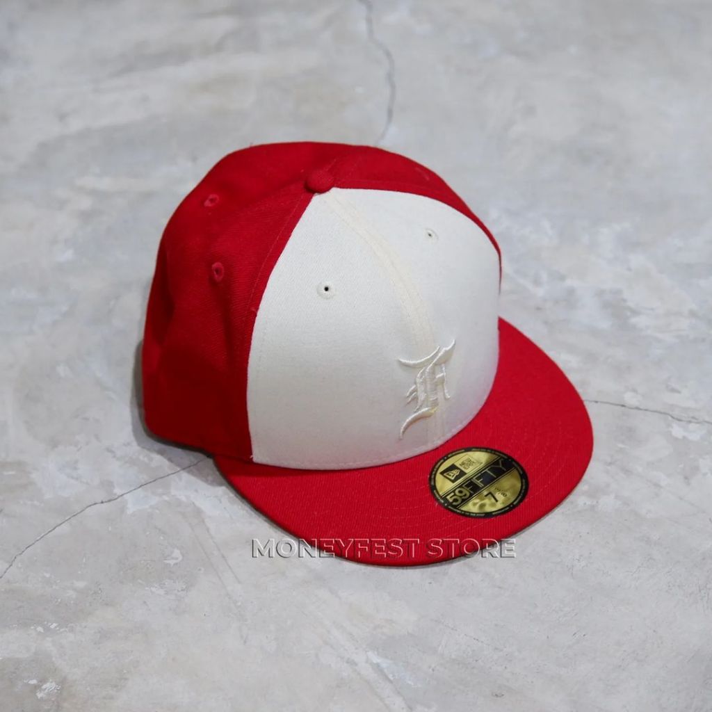 FEAR OF GOD ESSENTIALS X NEW ERA DETROIT TIGERS RED 59FIFTY CAP