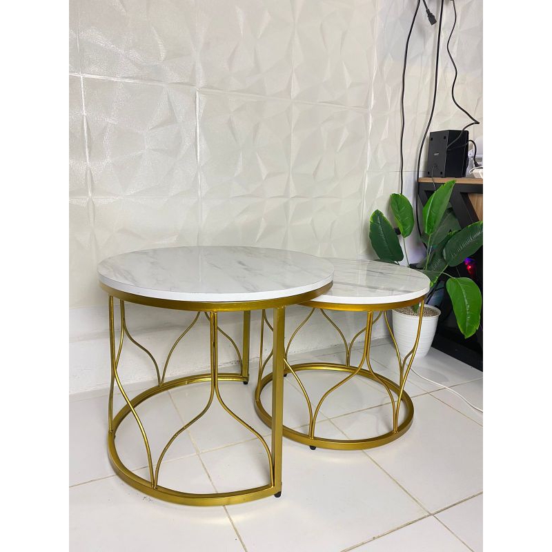 meja ruang tamu minimalis modern marmer