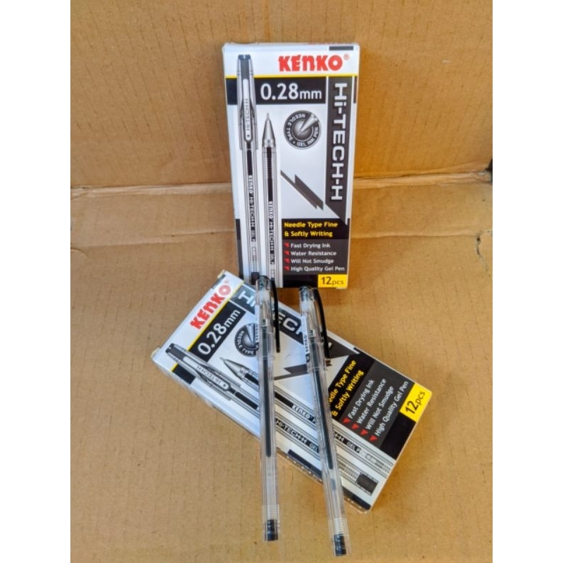 

PULPEN PENA MEREK KENKO Hi-TECH-H 0'28 mm ( 1 pak isi 12 pcs)