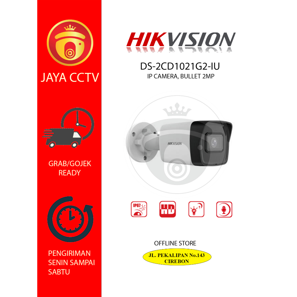 KAMERA IP HIKVISION  DS-2CD1021G2-IU