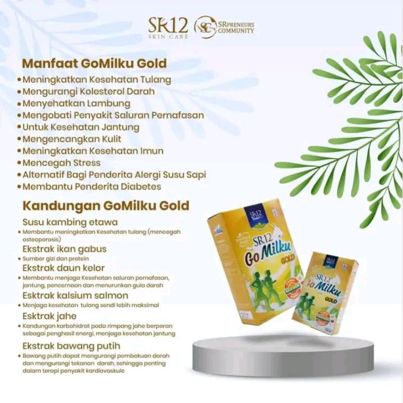 

GOMILKU GOLD SR12/SUSU KAMBING ETAWA PREMIUM