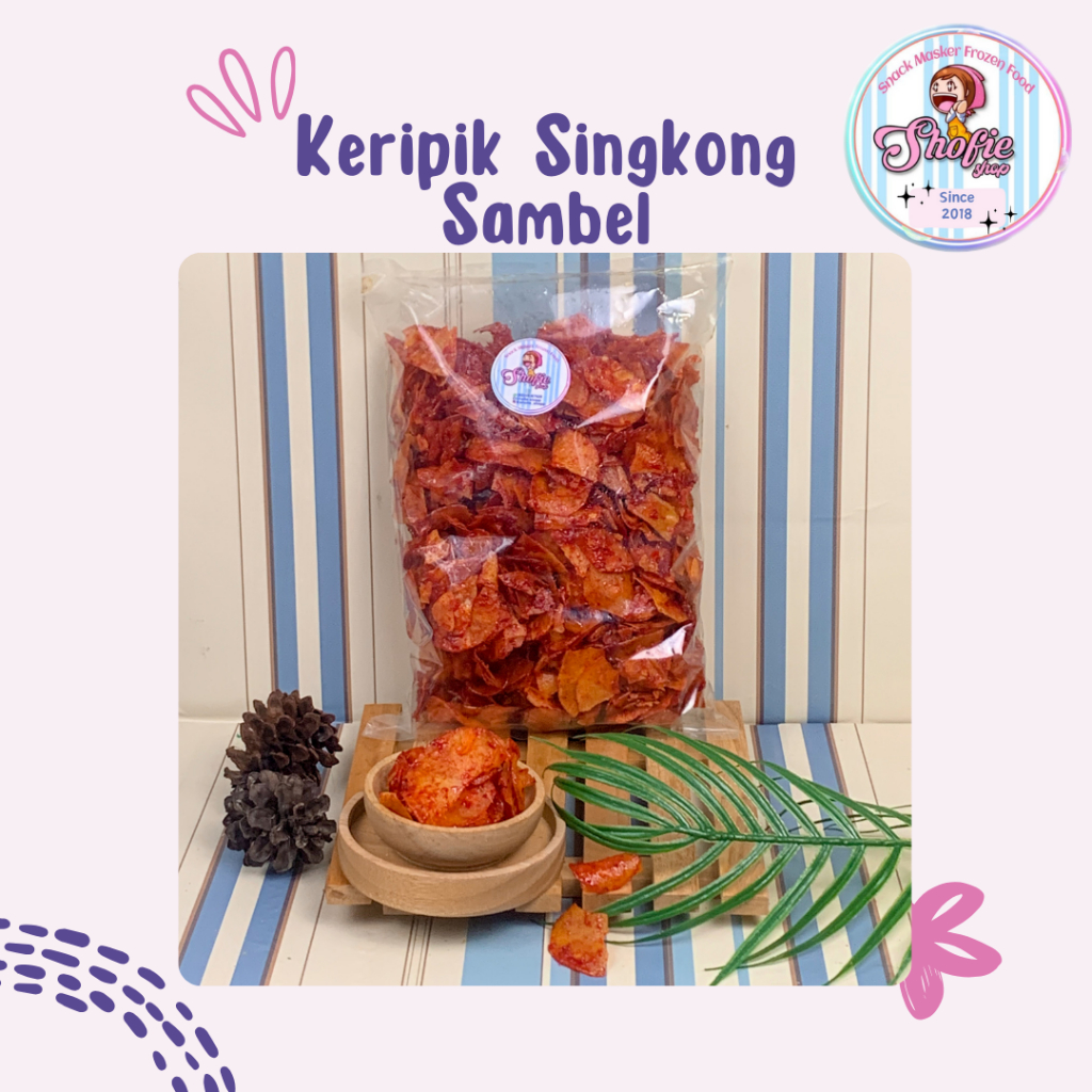 

Keripik Singkong Pedas 500 gram