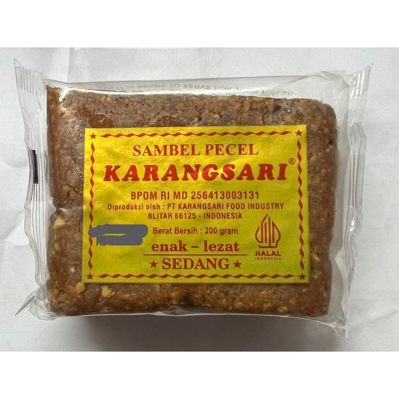 

Sambel Pecel Karangsari SEDANG 200 gr
