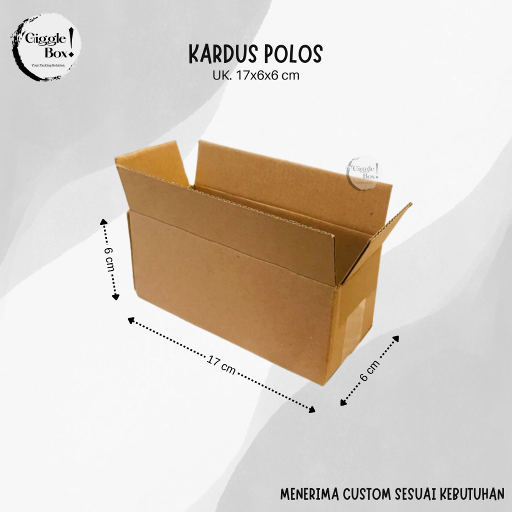 

Kardus Box Polos baru uk. 17x6x6 cm