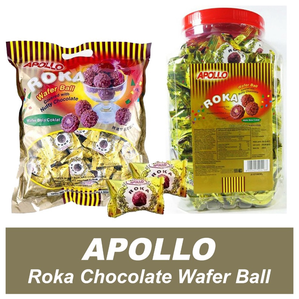 

Pro Seller Roka Apollo Wafer Ball Coklat Exp Maret 225 PROMO HALAL