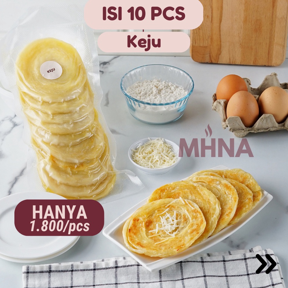 

Kilat Hemat Roti Maryam Roti Canai Roti Cane Frozen Rasa Keju Isi 1 Pcs