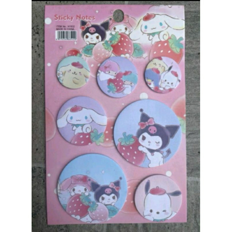 

sticky notes set sanrio