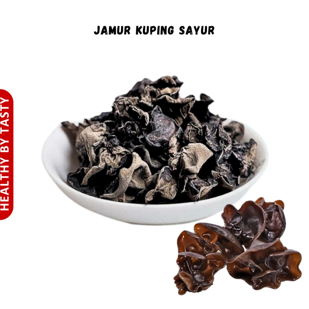 

Terbatas Jamur Kuping Kering Bokni Bokji Hitam Dried Black Fungus 4g