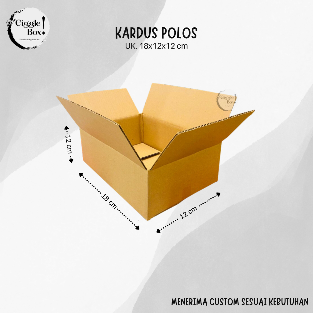 

Kardus Box Polos baru uk. 18x12x12 cm