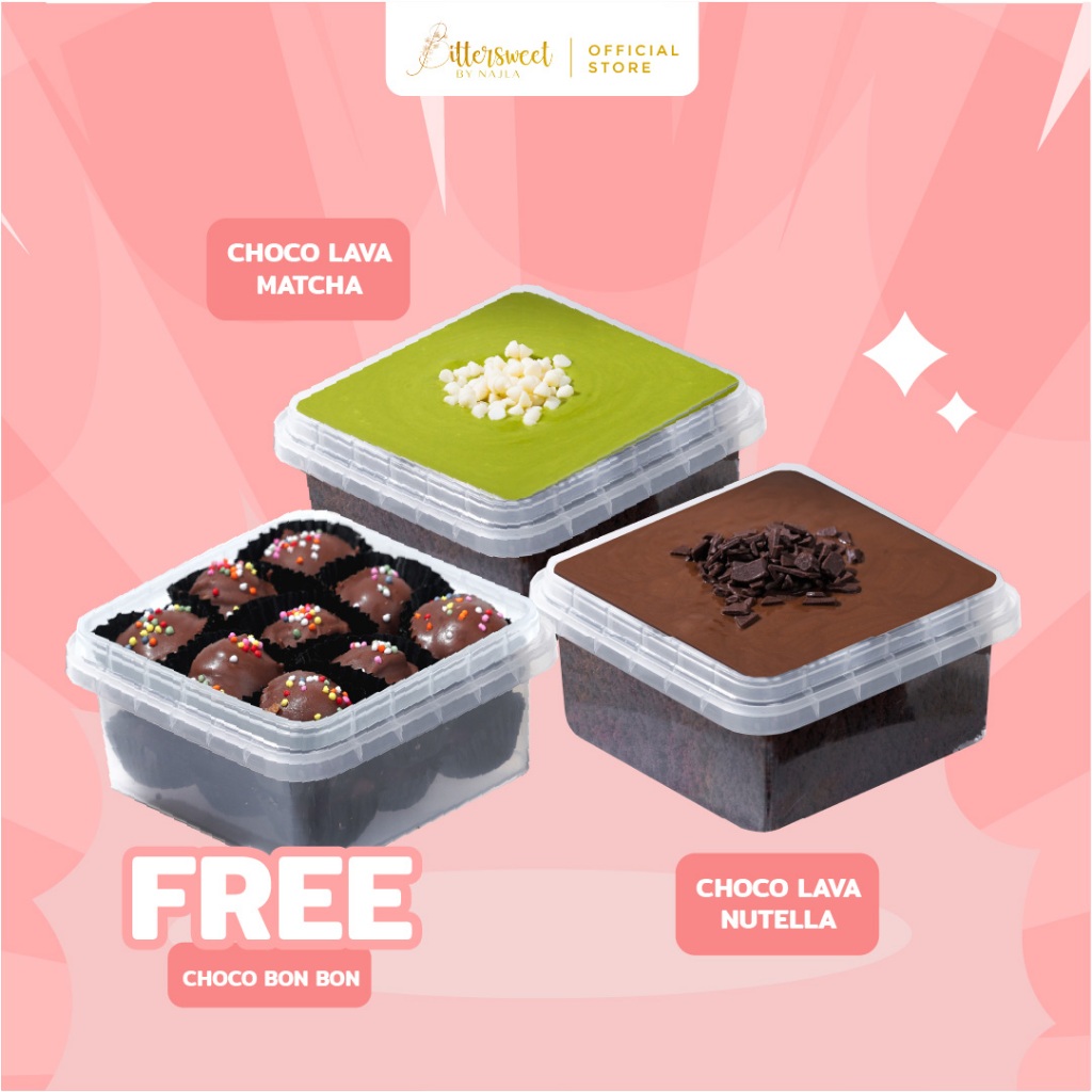 

Bittersweet by Najla - Choco Lava Nutella + Choco Lava Matcha + Choco Bonbon