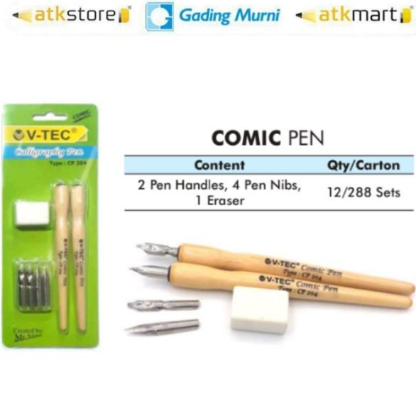 

V-tec Comic Pen Type CP204 (Isi 2 Pcs)