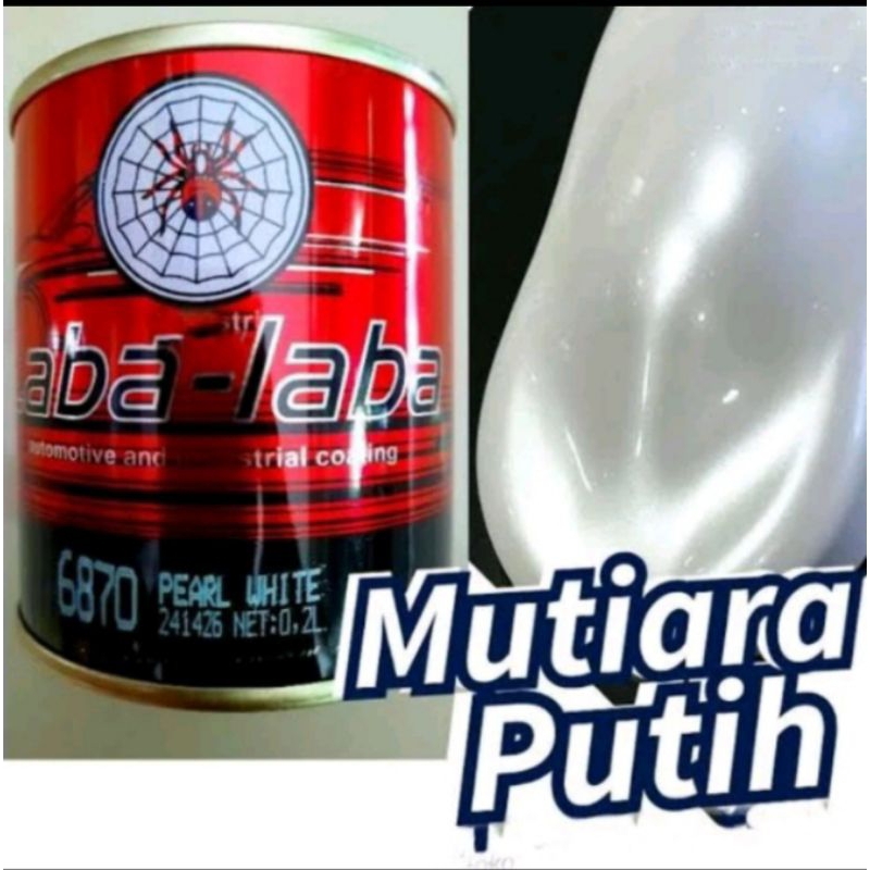 Cat Mutiara Putih Laba-Laba 6870 Pearl White