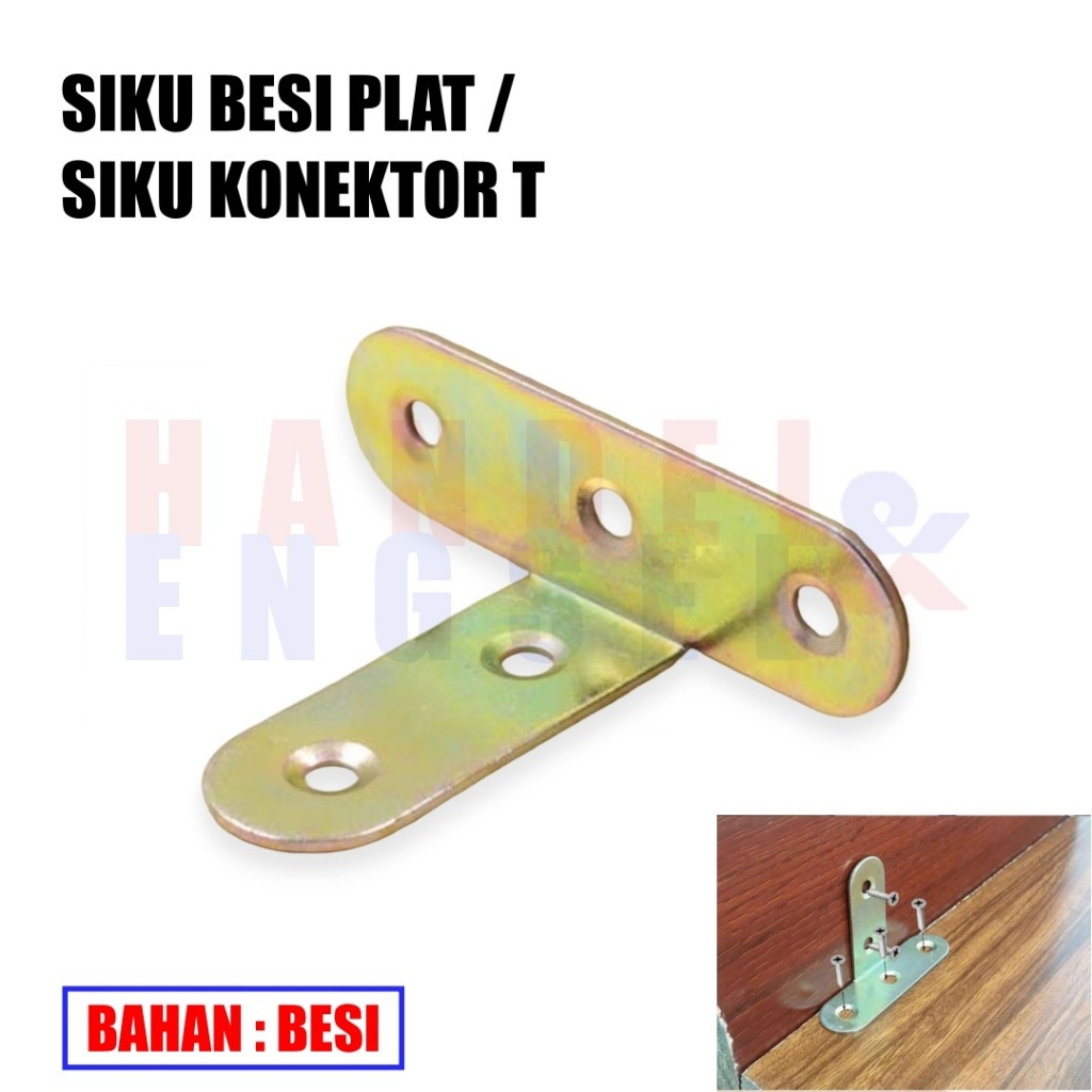 Siku Plat T Konektor Besi Plat Siku Penyangga Bracket Connector Siku Besi Plat T Penyambung