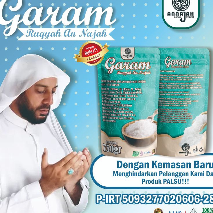 

Kilat Hemat GARAM RUQYAH AnNajah Original Penarik RezekiSolusi Usaha Laris Dan MeruqyahMenetralisir RumahToko Tempat usaha Dari Energi Negatif