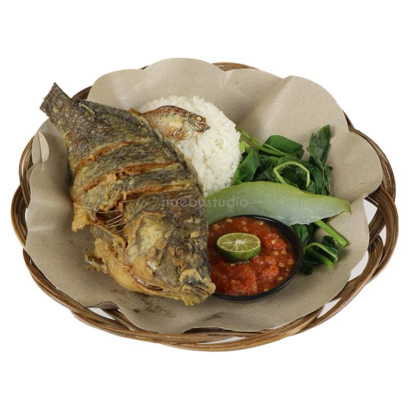 

Nasi Tempong Ikan Nila