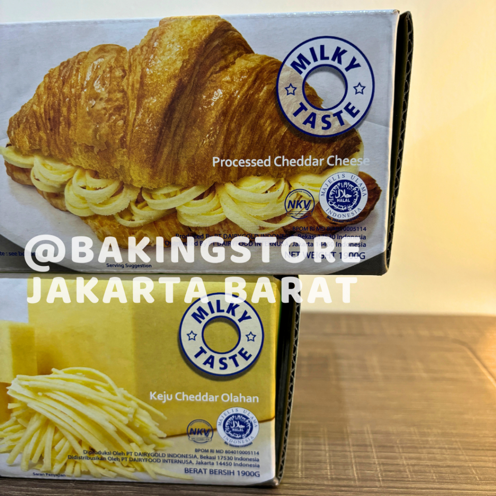 

IO Cheesy TASTY Keju Cheddar Cheese 1,9 Kg 1900 gr HALAL