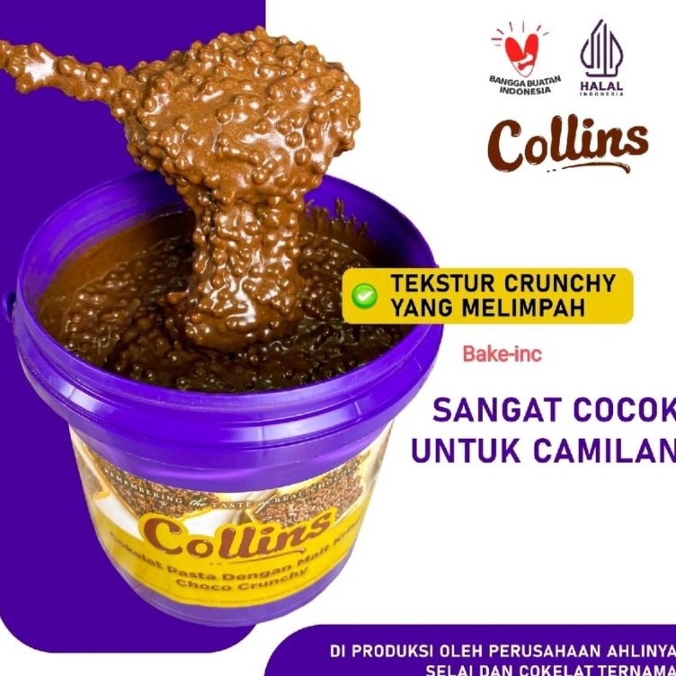 

Diskon Heboh Bakeinc COLLINS CHOCO CRUNCHY 1 KG