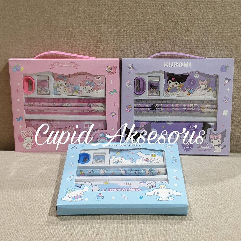 

1 SET TEMPAT PENSIL COLORING / STATIONARY SET MEWARNAI / PAKET TEMPAT PENSIL KUROMI LENGKAP DAN LUCU