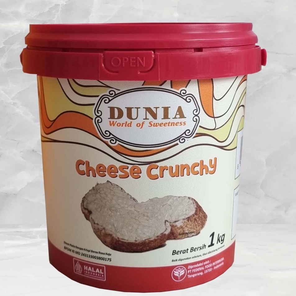 

Promo Menarik DUNIA SPREAD CRUNCHY CHEESE 1 KG JAR