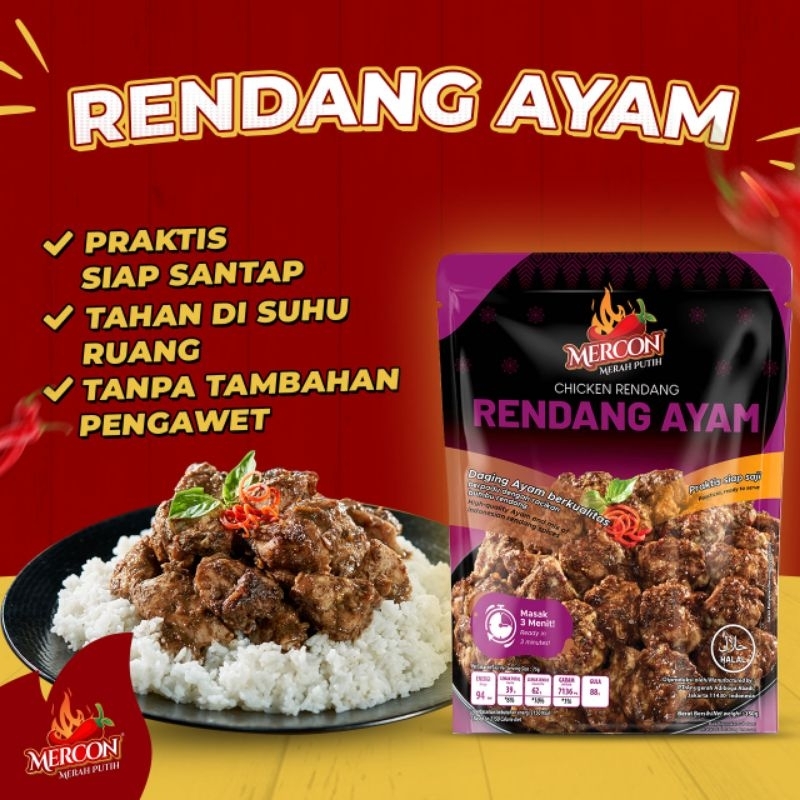 

Rendang Ayam Mercon Merah Putih