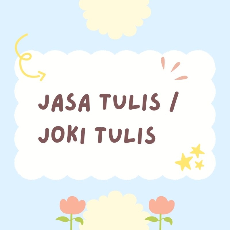 

Jasa Tulis Tangan | Joki Nulis | Soft file | Rapi, cepat