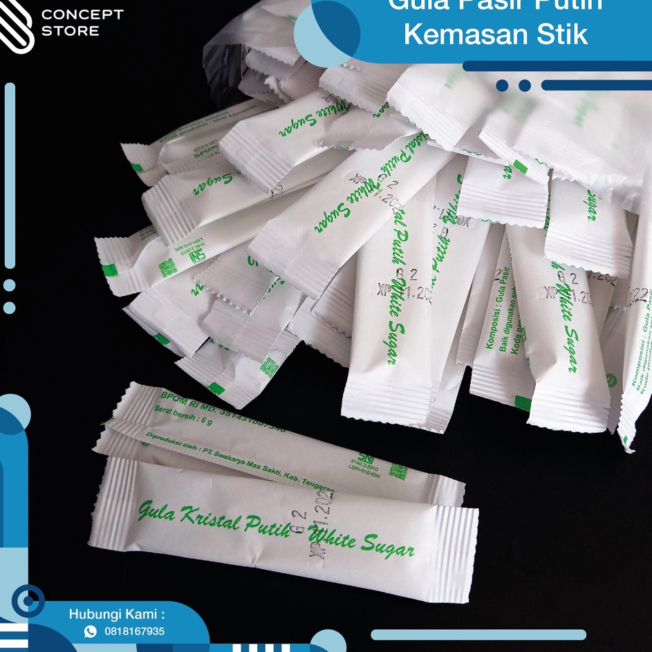 

Dapatkan Gula Pasir Putih White Sugar Kemasan Stick 125pcs TERMURAH