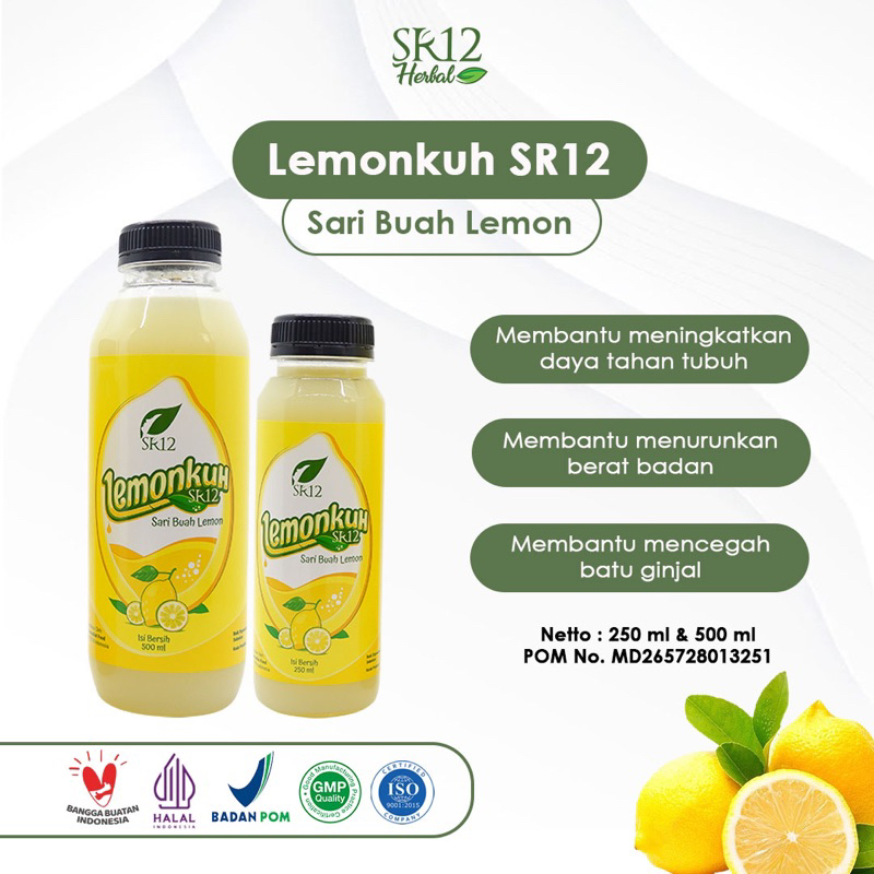 

SR12 LEMONKUH / SARI LEMON ORIGINAL / MINUMAN NUTRISI DIET DETOX HERBAL PELANGSING ALAMI