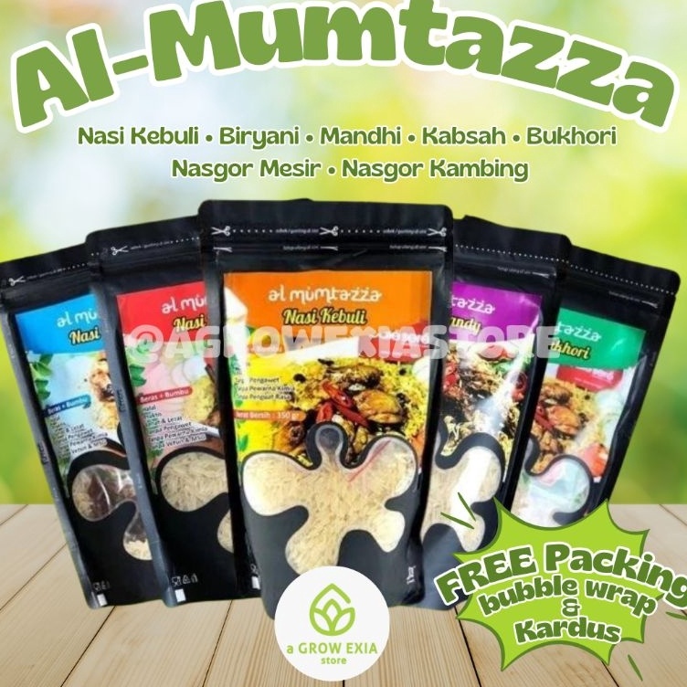 

Diminati AlMumtazza Nasi Kebuli Biryani Mandhi Kabsah Bukhori Instan Beras Basmati dan Bumbu Kemasan Family Pack 35 gr