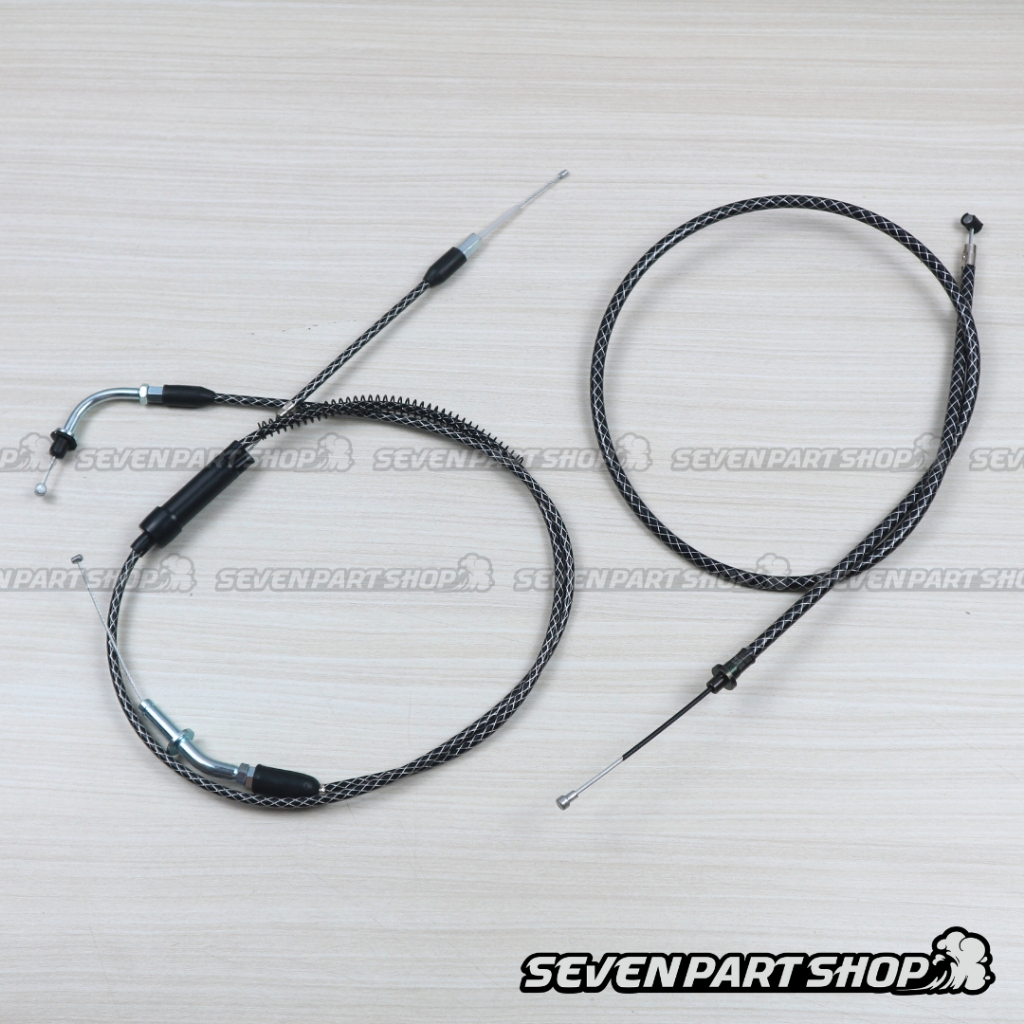 KABEL GAS DAN KOPLING KARBON SET RX KING RXK RXS SERAT CARBON