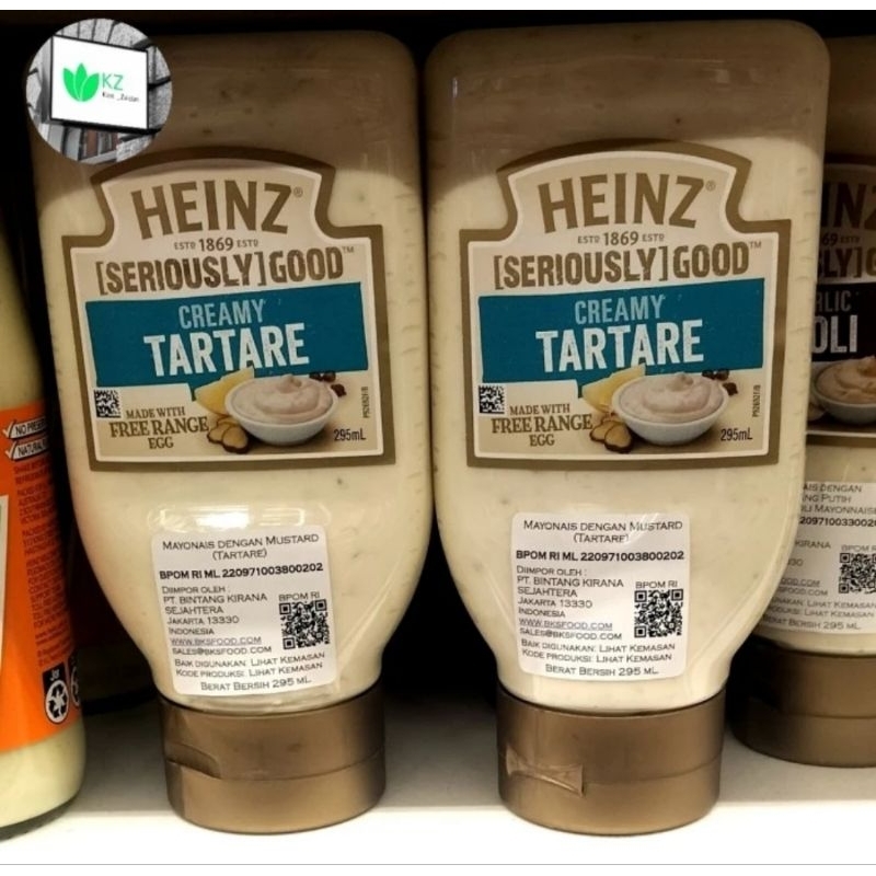 

Heinz Tartare Creamy Mayonaise 295gr