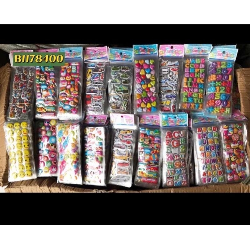 

Stiker timbul lembaran mika stiker.hape stiker lucu