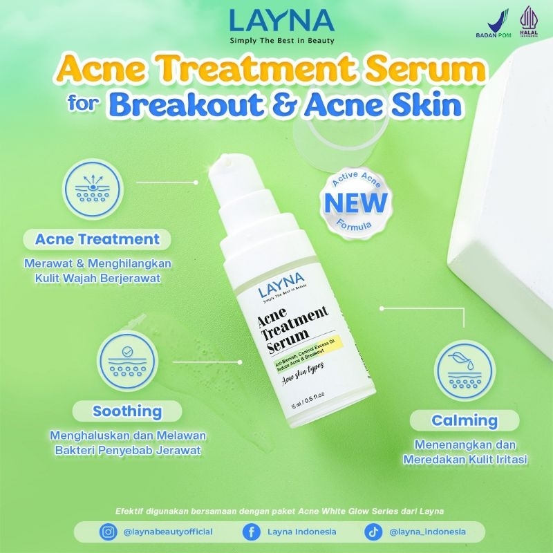 Layna Bio Acne Serum / Serum jerawat