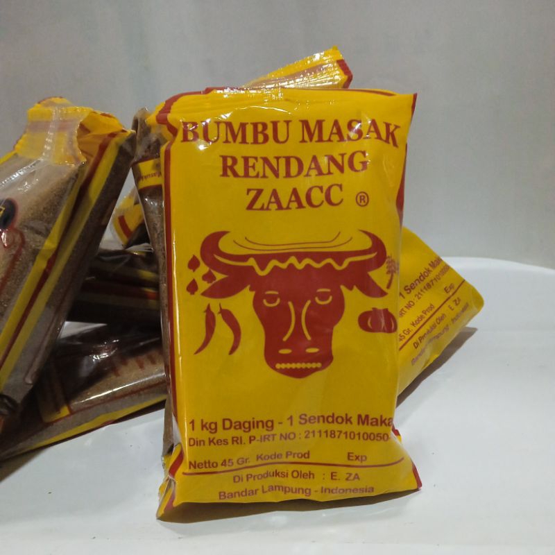 

Bumbu Rendang ZAACC Kepala sapi